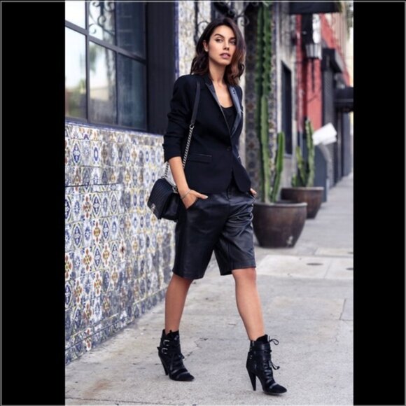 Isabel Marant Black and Brown Heeled Boots with Buckle Straps Sz 8 - Picture 3 of 12